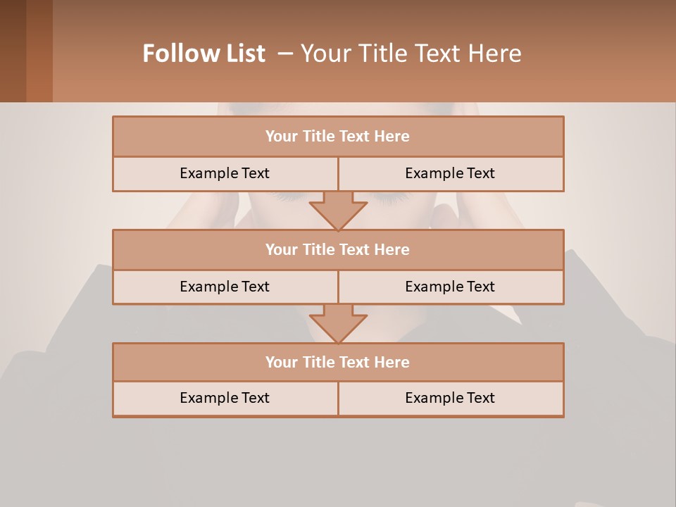 Peaceful Standing Sunset PowerPoint Template