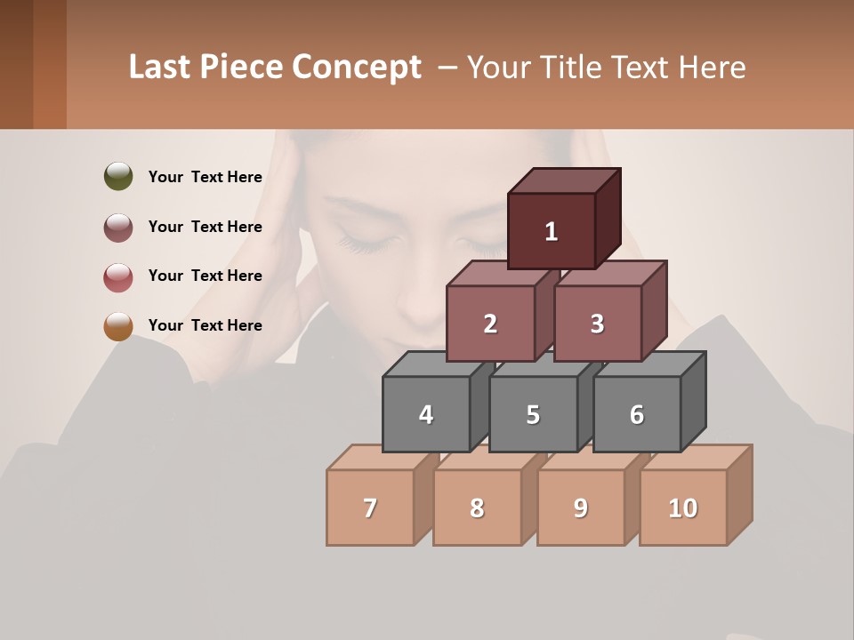 Peaceful Standing Sunset PowerPoint Template