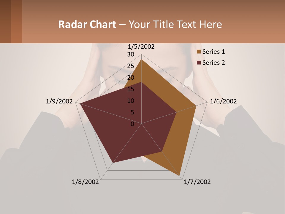 Peaceful Standing Sunset PowerPoint Template