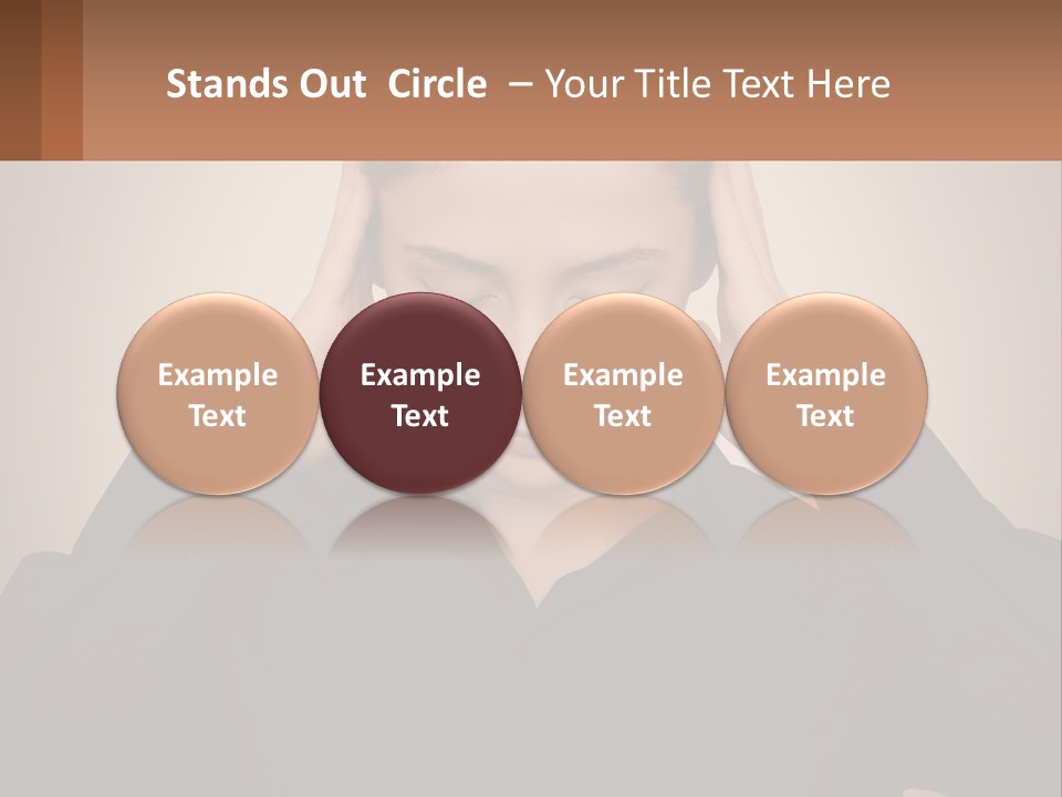 Peaceful Standing Sunset PowerPoint Template