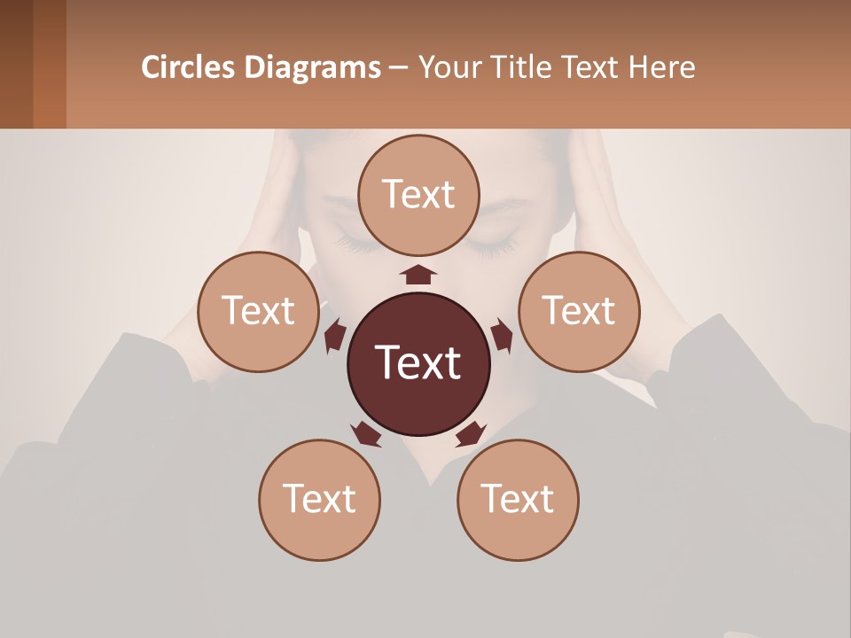 Peaceful Standing Sunset PowerPoint Template