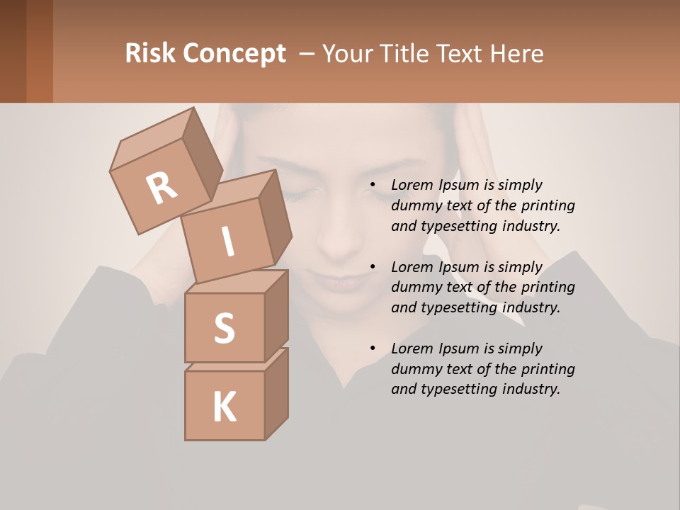 Peaceful Standing Sunset PowerPoint Template