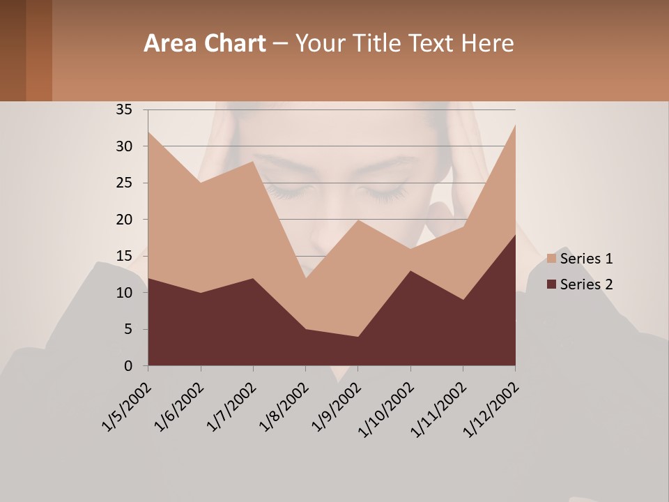 Peaceful Standing Sunset PowerPoint Template
