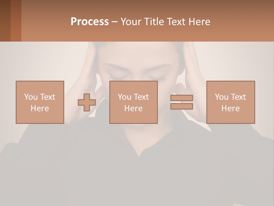 Peaceful Standing Sunset PowerPoint Template
