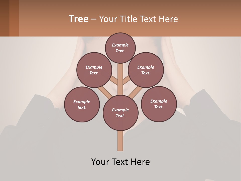 Peaceful Standing Sunset PowerPoint Template