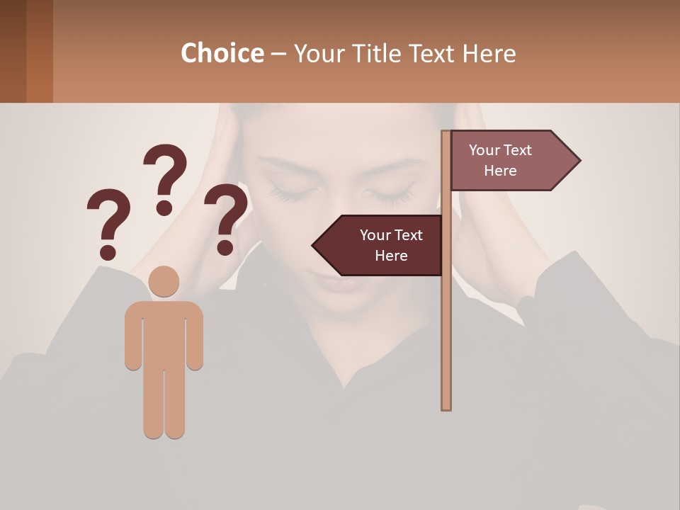Peaceful Standing Sunset PowerPoint Template