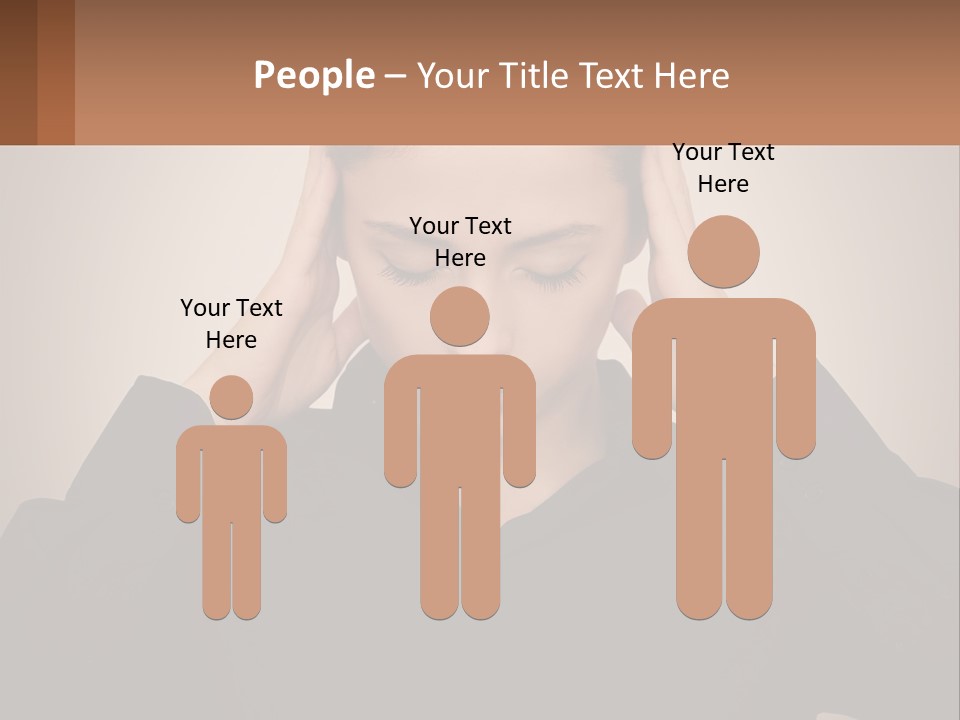 Peaceful Standing Sunset PowerPoint Template