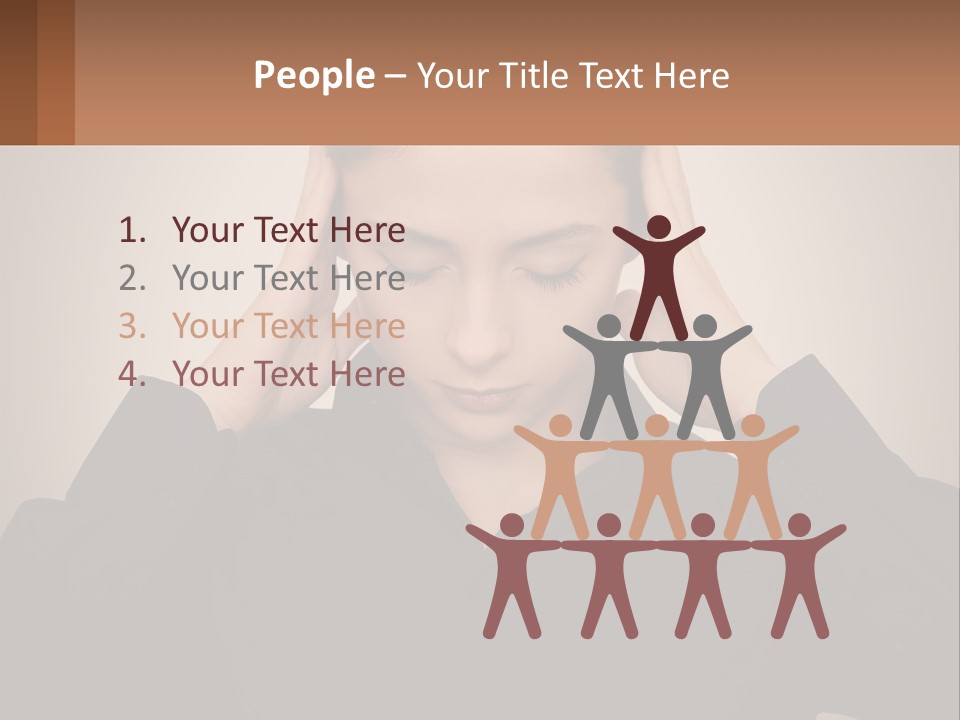 Peaceful Standing Sunset PowerPoint Template