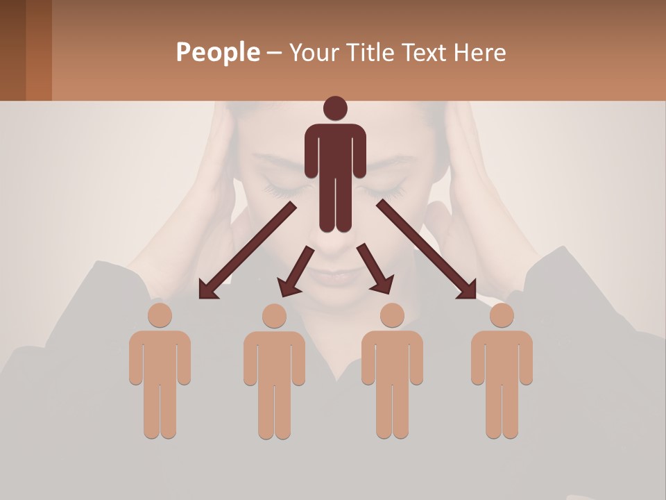 Peaceful Standing Sunset PowerPoint Template