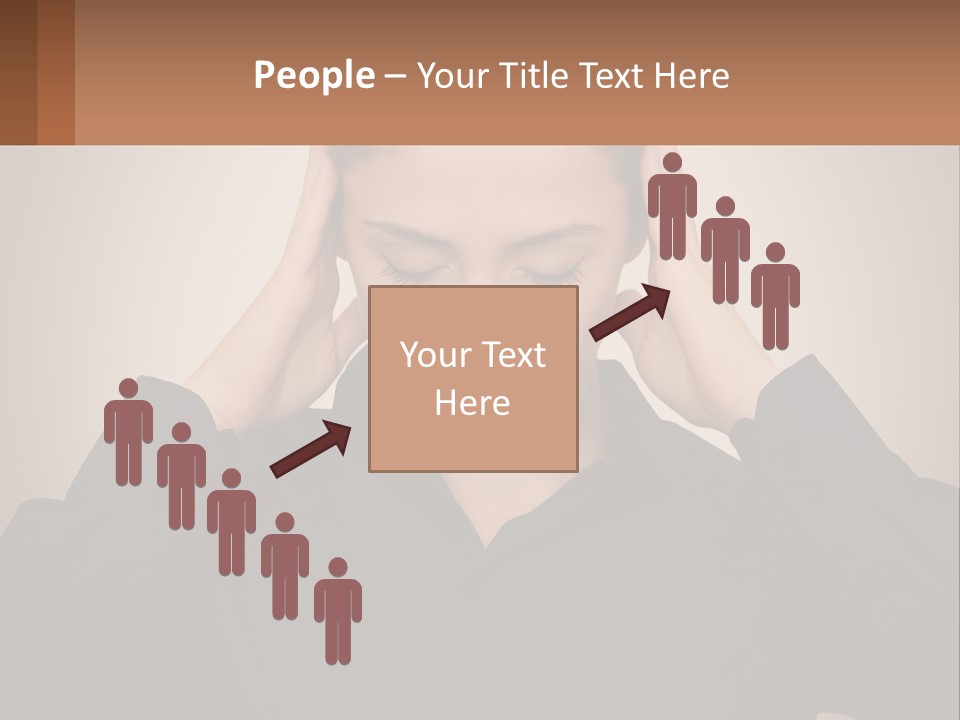 Peaceful Standing Sunset PowerPoint Template