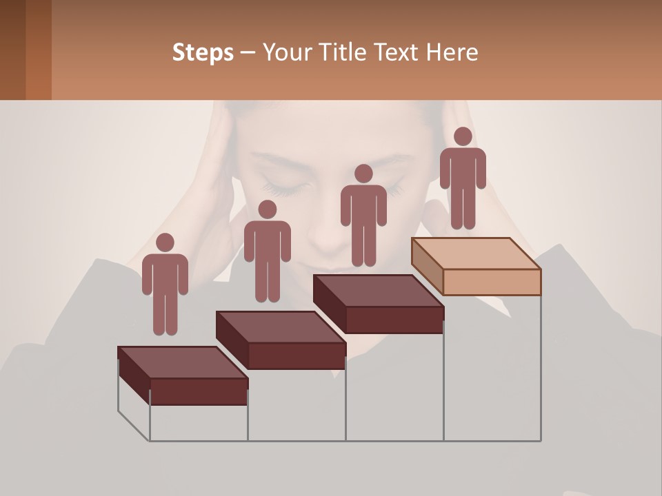 Peaceful Standing Sunset PowerPoint Template