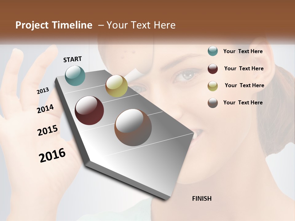 Coastal Portrait Wave PowerPoint Template