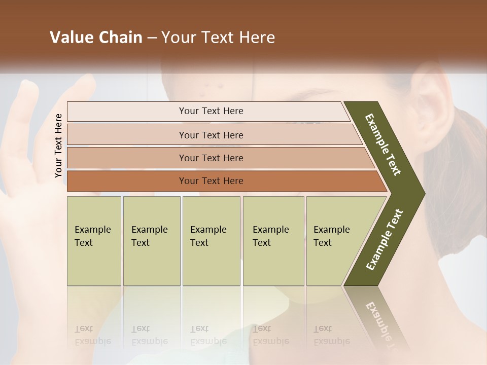 Coastal Portrait Wave PowerPoint Template