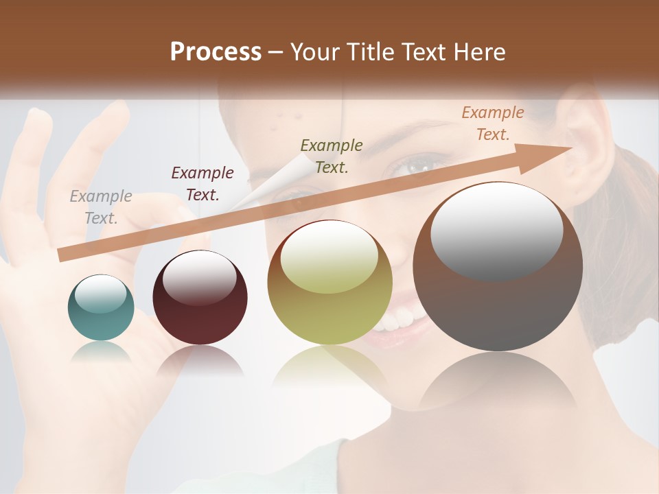 Coastal Portrait Wave PowerPoint Template