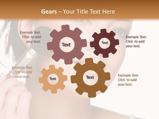 Daughter Single Sand PowerPoint Template