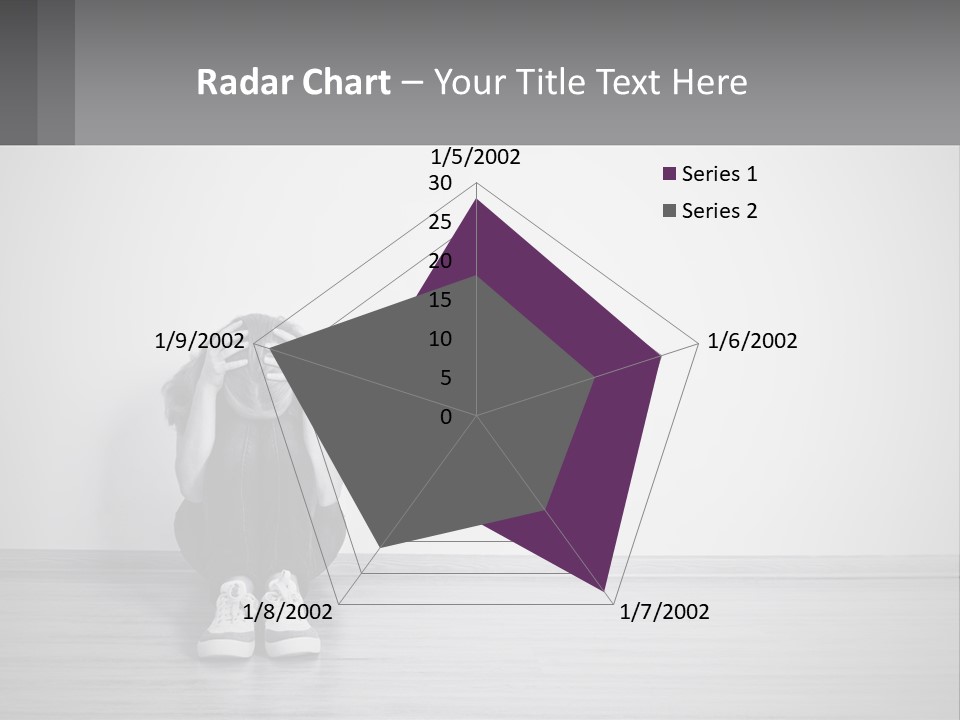 Sunset Wave Old PowerPoint Template