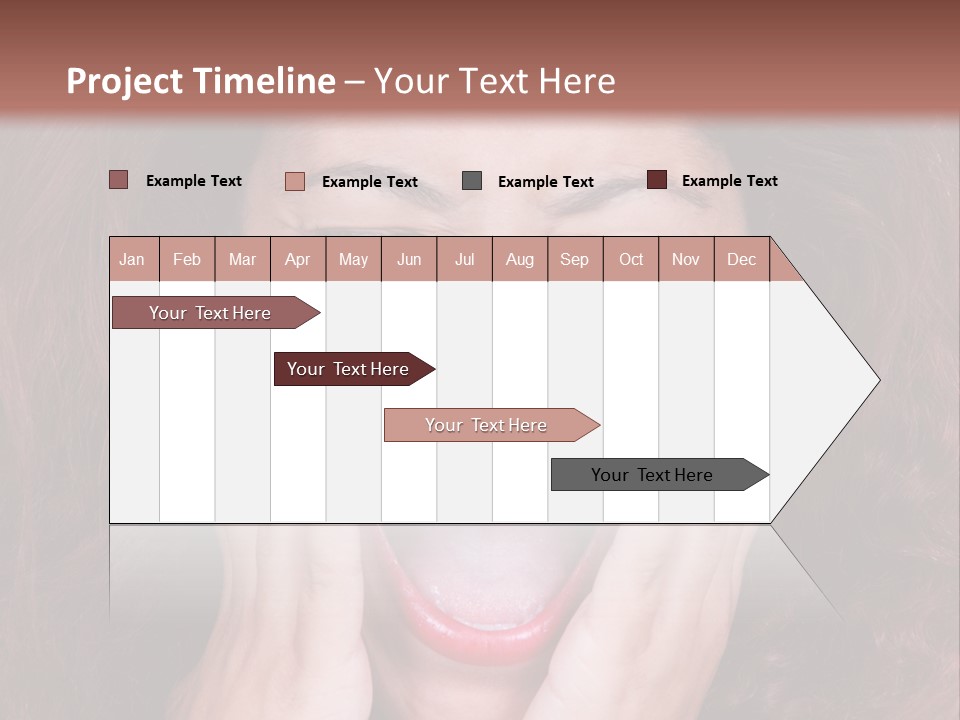 Standing Caucasian Coastal PowerPoint Template