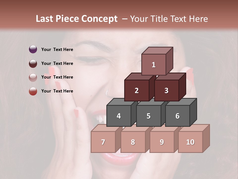 Standing Caucasian Coastal PowerPoint Template