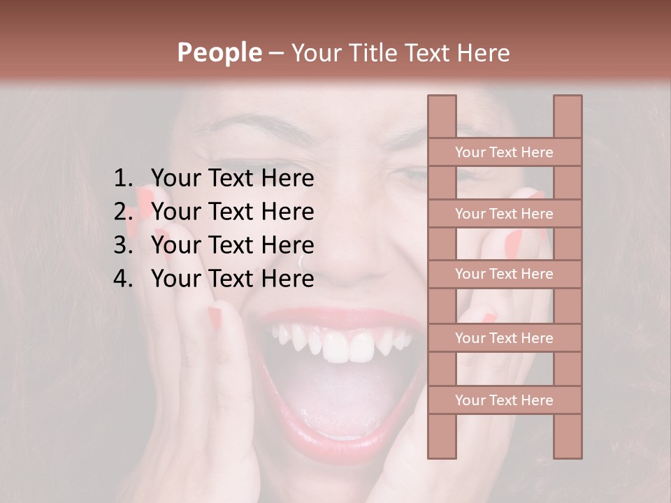 Standing Caucasian Coastal PowerPoint Template