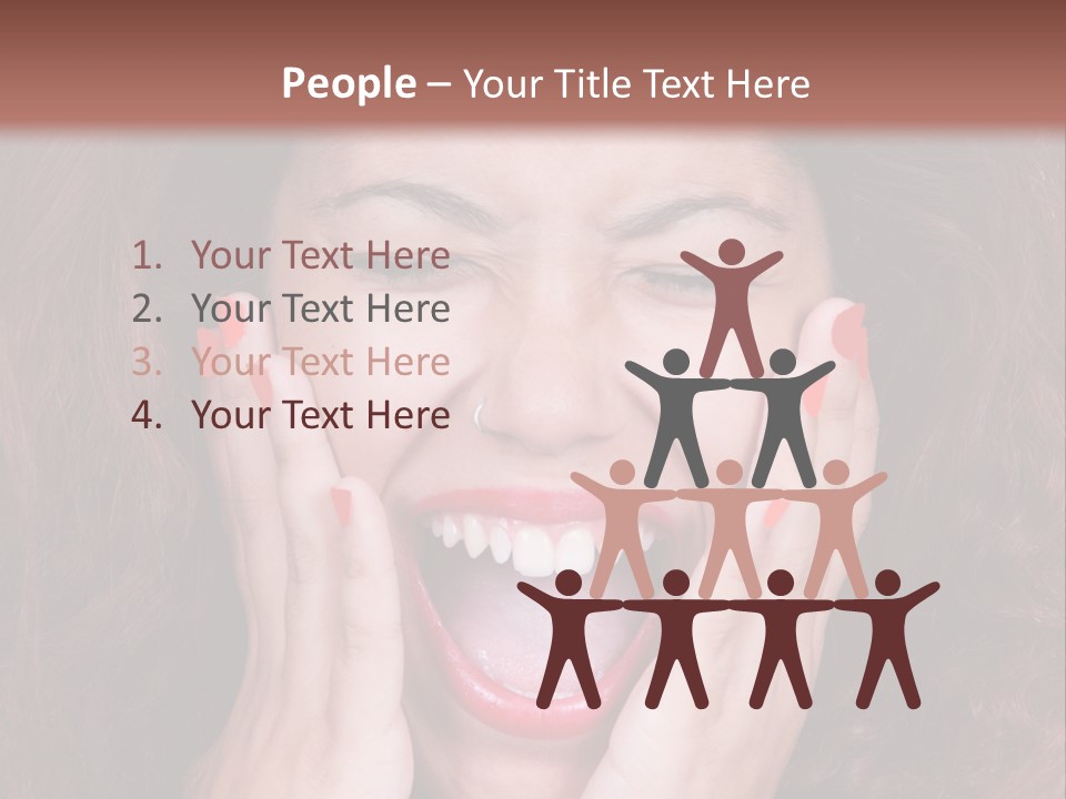 Standing Caucasian Coastal PowerPoint Template