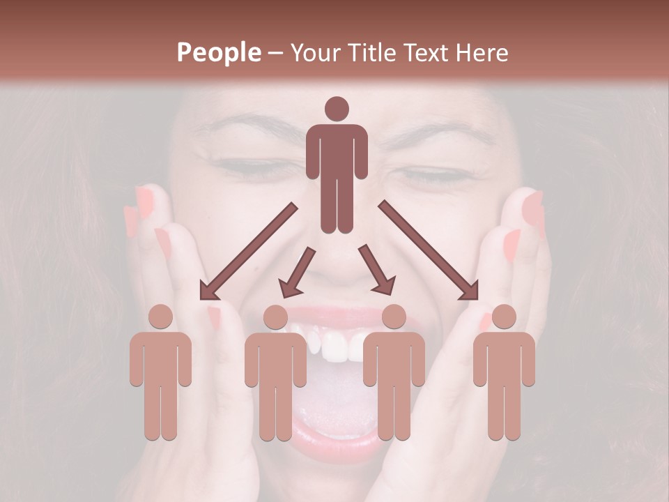 Standing Caucasian Coastal PowerPoint Template