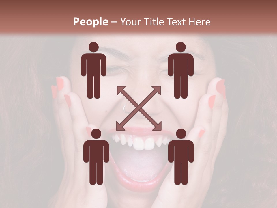 Standing Caucasian Coastal PowerPoint Template