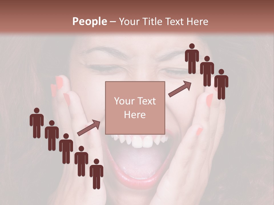 Standing Caucasian Coastal PowerPoint Template