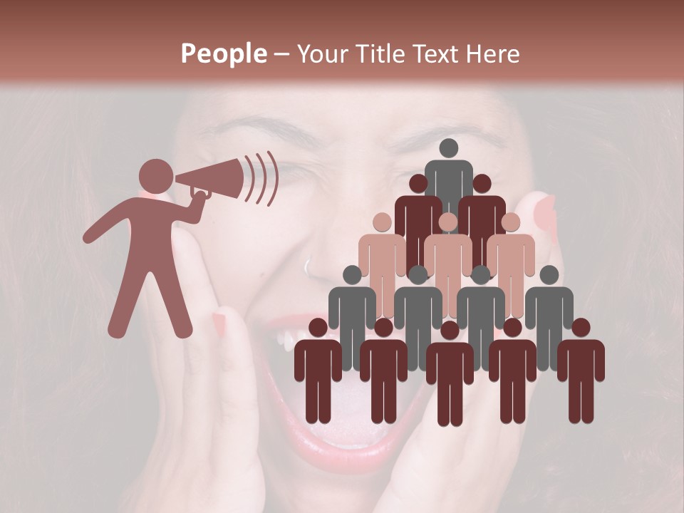 Standing Caucasian Coastal PowerPoint Template