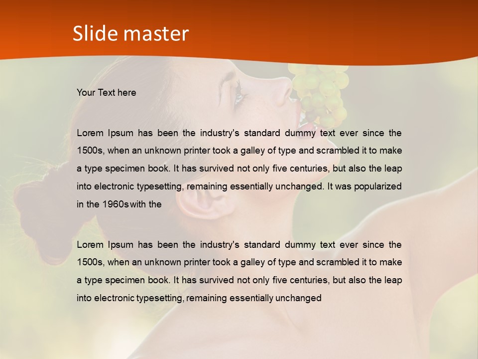 Ocean Daughter Elderly PowerPoint Template