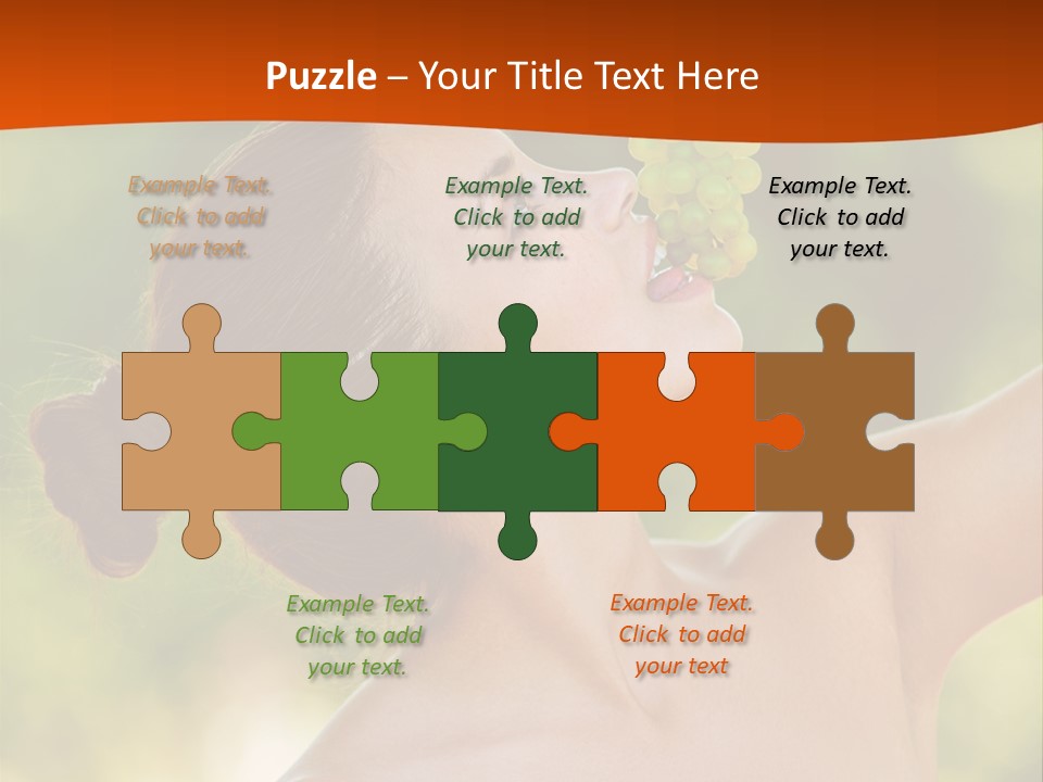 Ocean Daughter Elderly PowerPoint Template