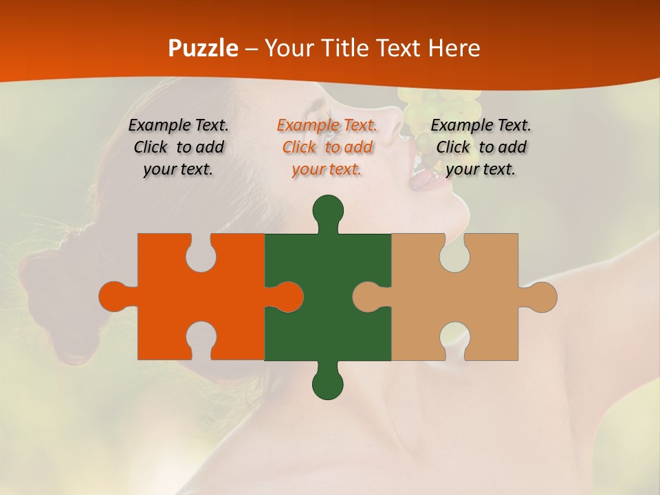 Ocean Daughter Elderly PowerPoint Template