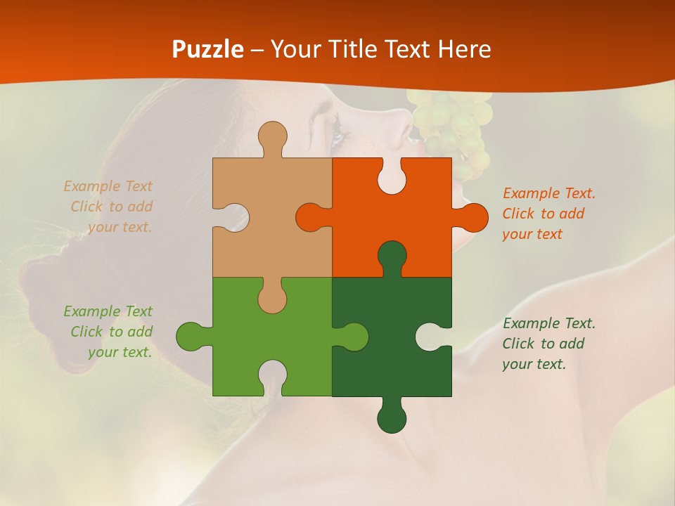 Ocean Daughter Elderly PowerPoint Template