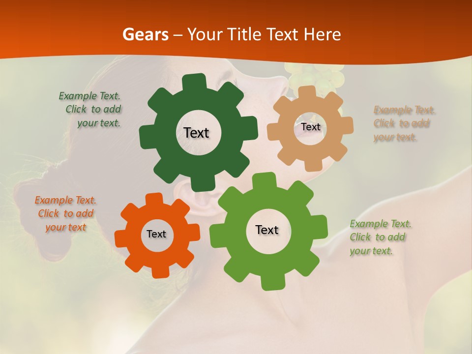 Ocean Daughter Elderly PowerPoint Template