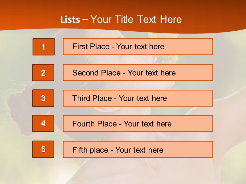Ocean Daughter Elderly PowerPoint Template