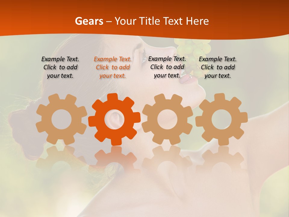 Ocean Daughter Elderly PowerPoint Template