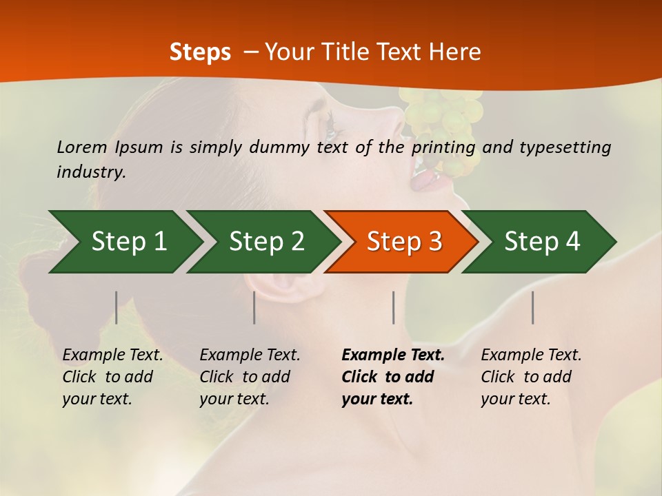 Ocean Daughter Elderly PowerPoint Template
