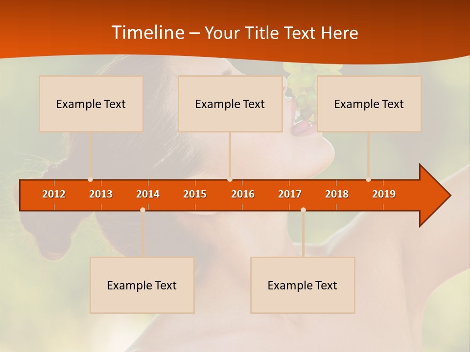 Ocean Daughter Elderly PowerPoint Template