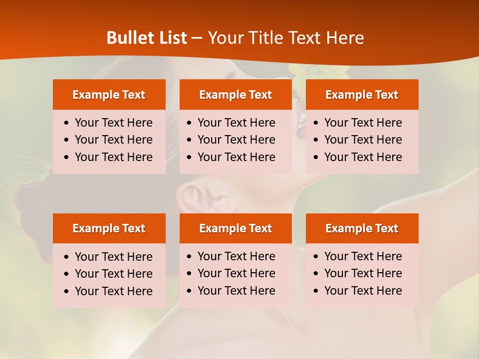 Ocean Daughter Elderly PowerPoint Template