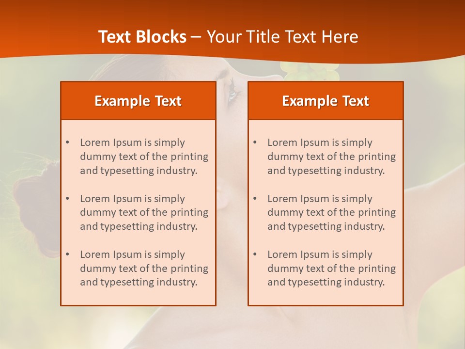 Ocean Daughter Elderly PowerPoint Template