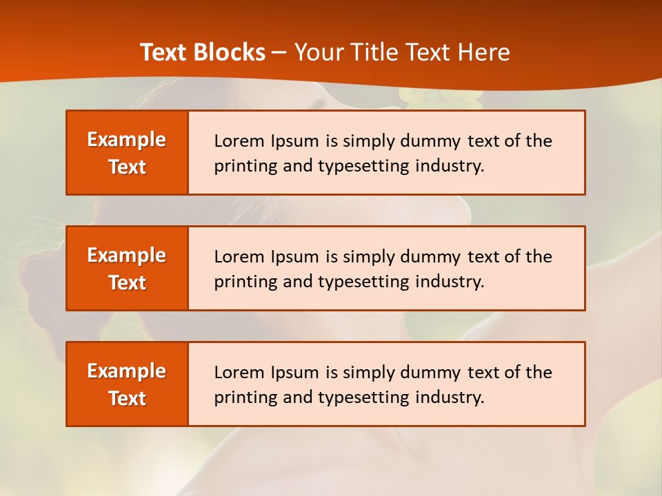 Ocean Daughter Elderly PowerPoint Template