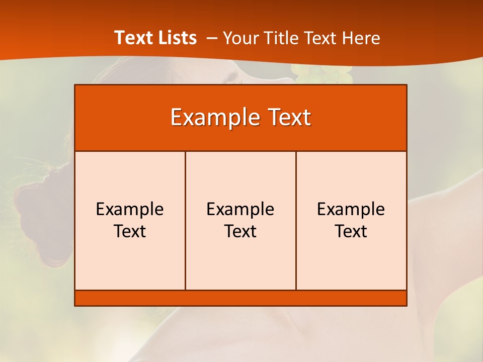 Ocean Daughter Elderly PowerPoint Template