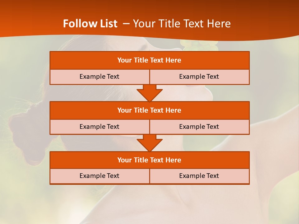 Ocean Daughter Elderly PowerPoint Template