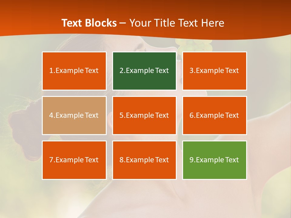 Ocean Daughter Elderly PowerPoint Template