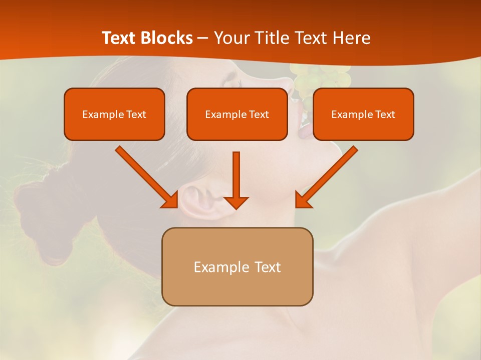 Ocean Daughter Elderly PowerPoint Template