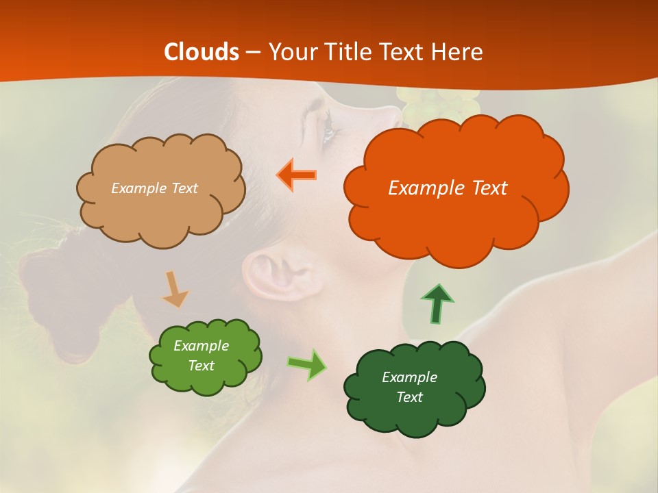 Ocean Daughter Elderly PowerPoint Template