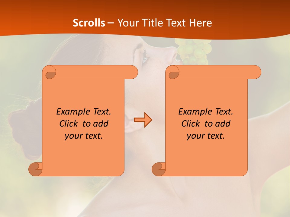Ocean Daughter Elderly PowerPoint Template