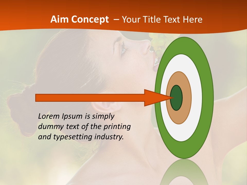 Ocean Daughter Elderly PowerPoint Template