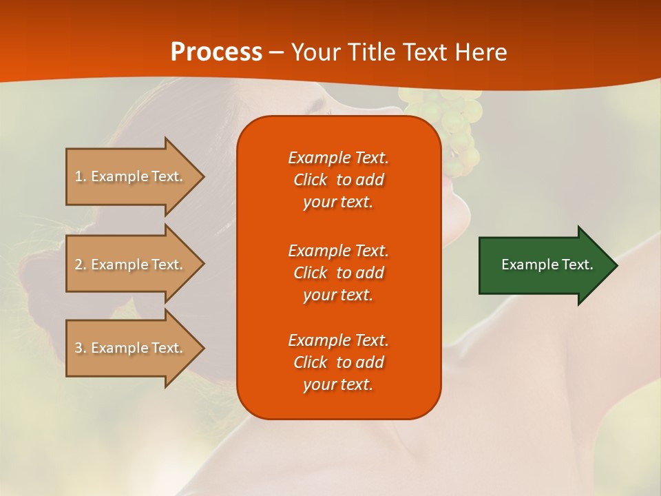 Ocean Daughter Elderly PowerPoint Template