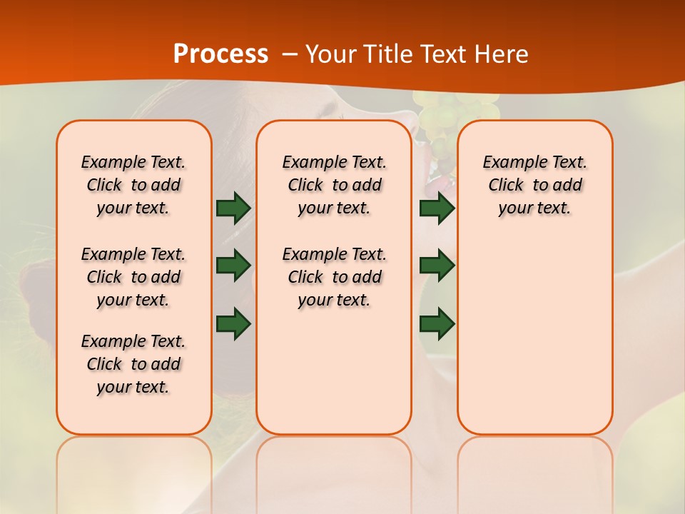 Ocean Daughter Elderly PowerPoint Template