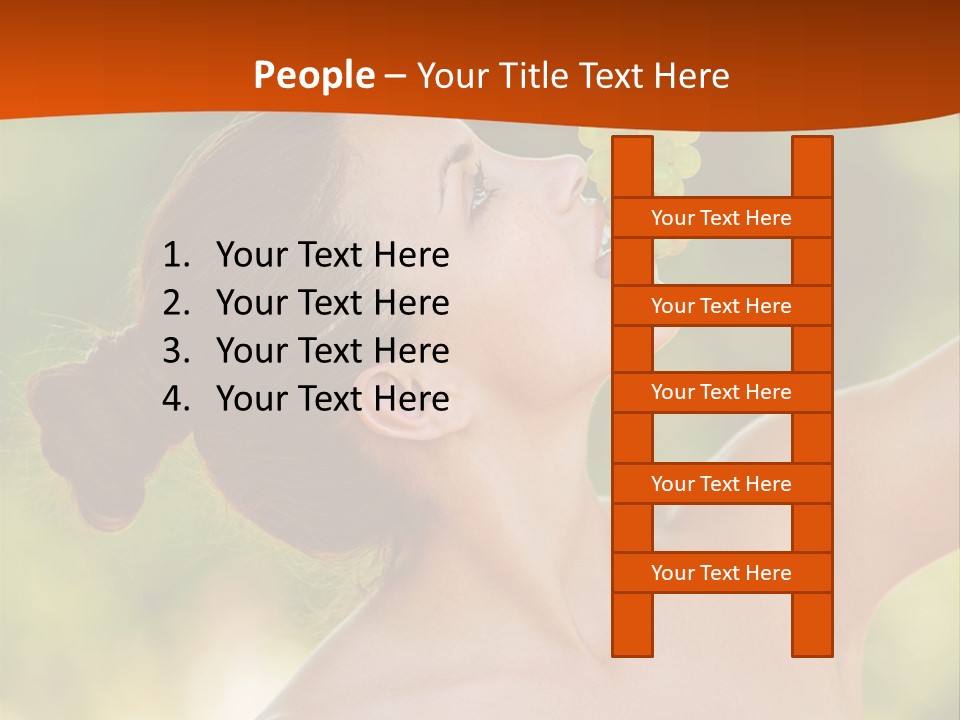 Ocean Daughter Elderly PowerPoint Template